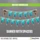 Moana Happy Birthday Banner with Spacers